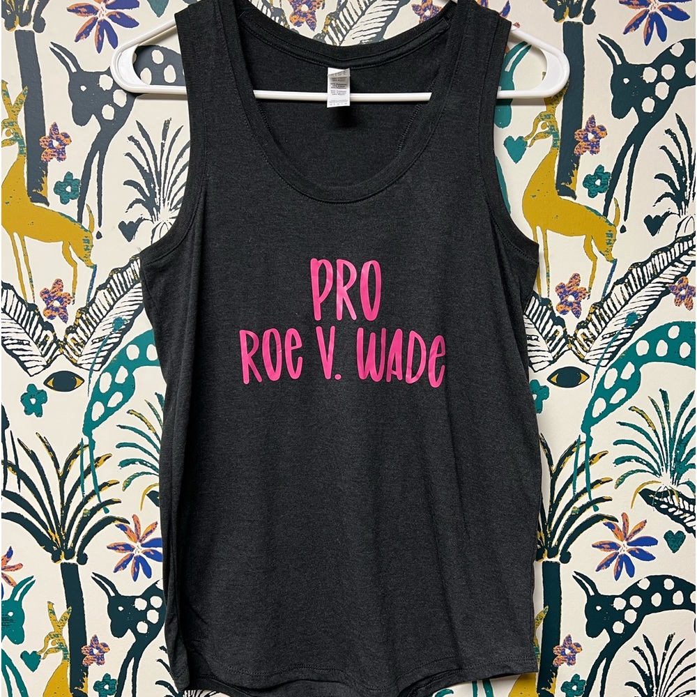 Razorback Tank- roe V wade- dark gray